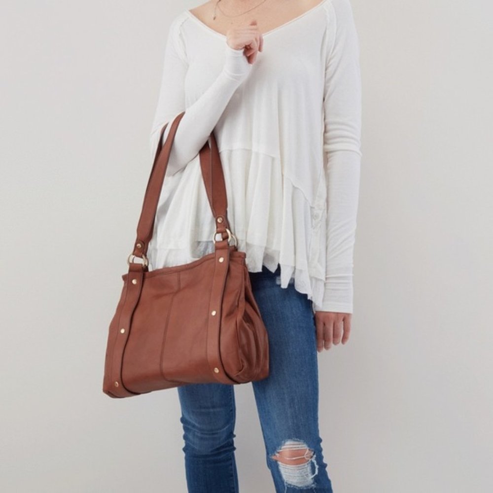 HOBO Pinion Leather Shoulder Bag NWT